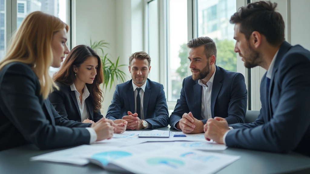 Профессиональное изображение процесса анализа и принятия решений в конференц-зале