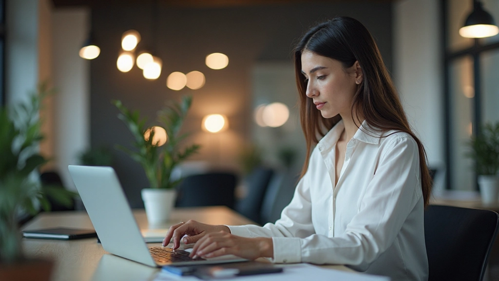 Профессиональное фото человека, анализирующего данные на ноутбуке с графиками и статистикой